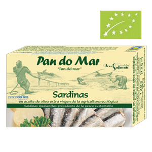 Sardinas en aceite de oliva ecológico Pan do Mar